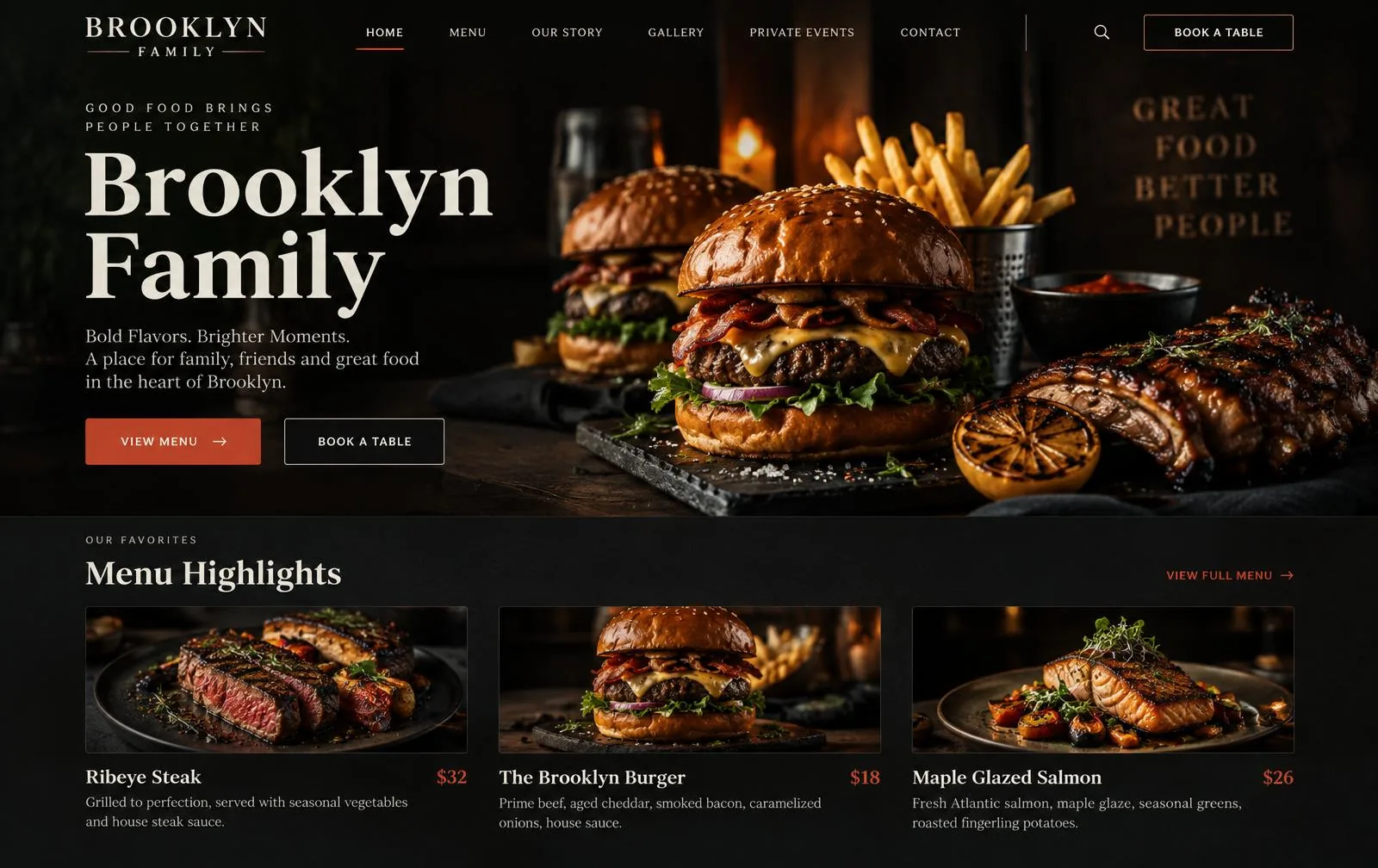 بروكلين فاميلي — website preview